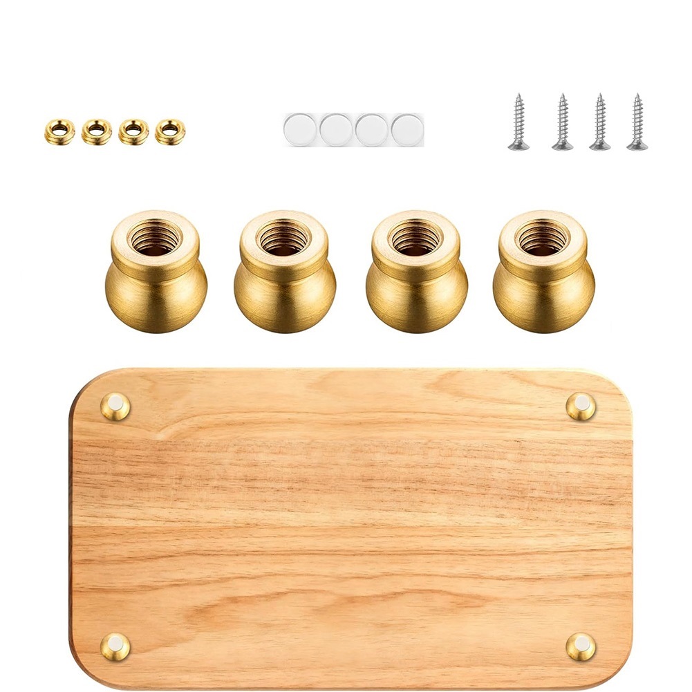 Brass Board Feet Set of 4 for  - Display Risers Set ulasan dan harga
