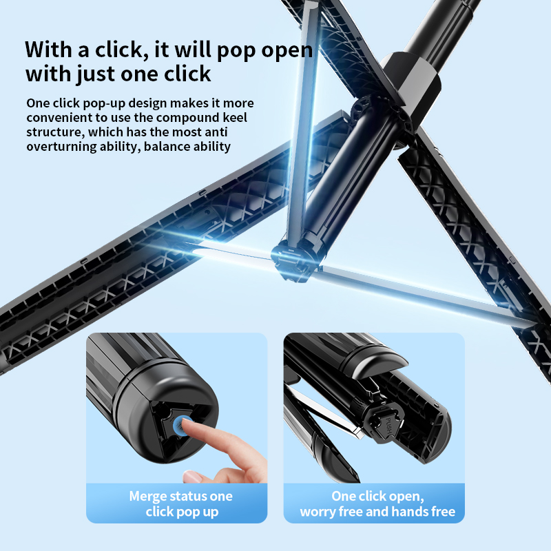 AI Tracking Gimbal Selfie Stic - Pop Display Shelf ulasan dan harga