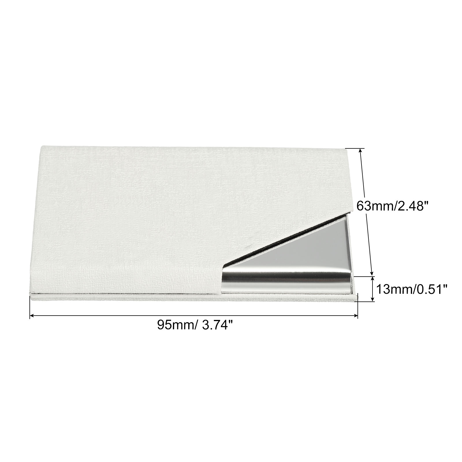 1/2Pcs Business Card Holder PU - Card Top Loader ulasan dan harga