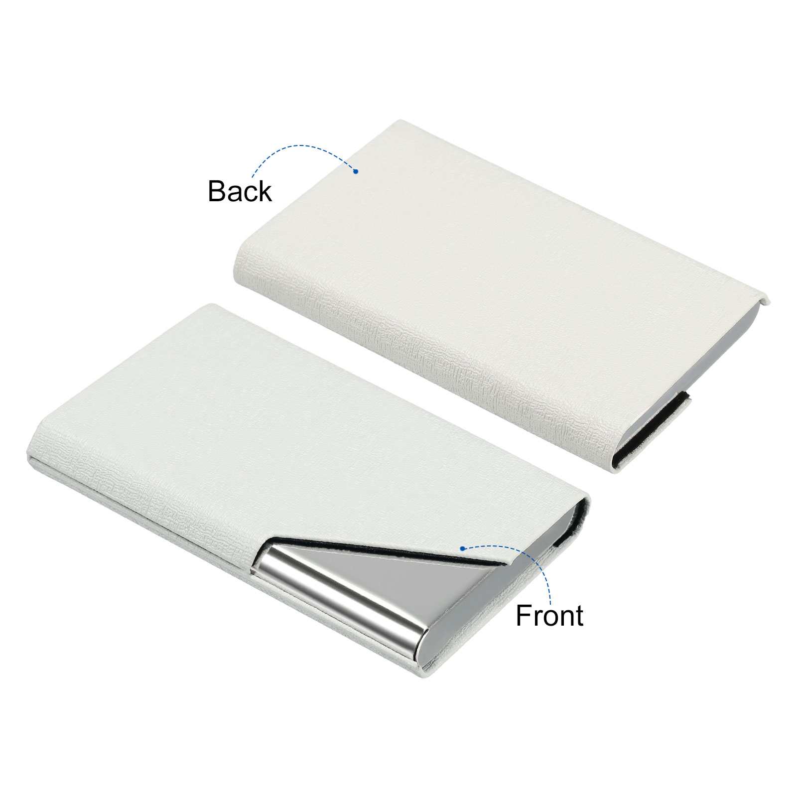 1/2Pcs Business Card Holder PU - Card Top Loader ulasan dan harga