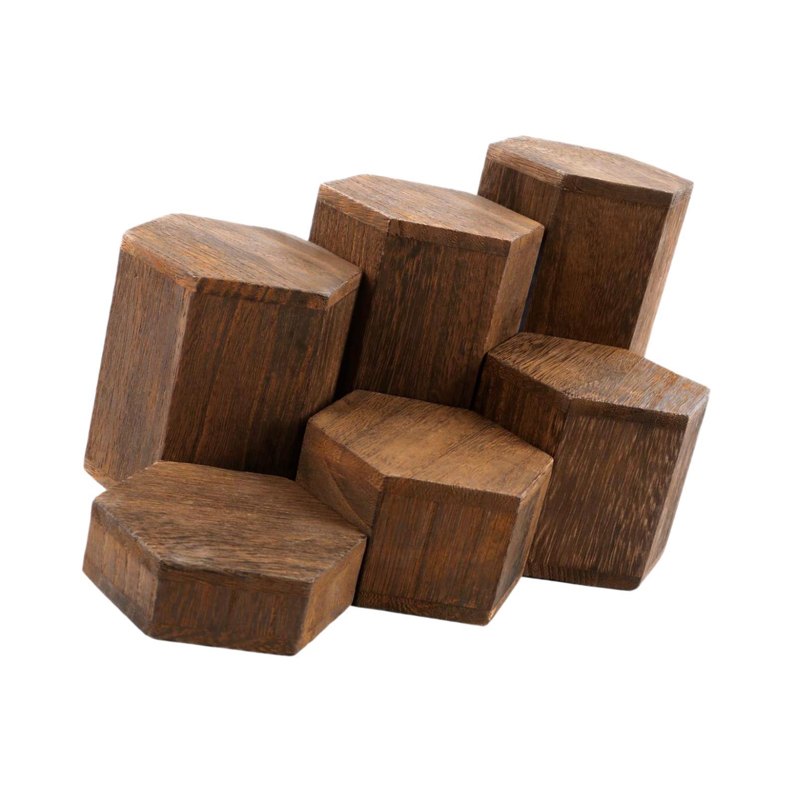 6 Pieces Hexagonal Display Blo - Display Risers Set ulasan dan harga