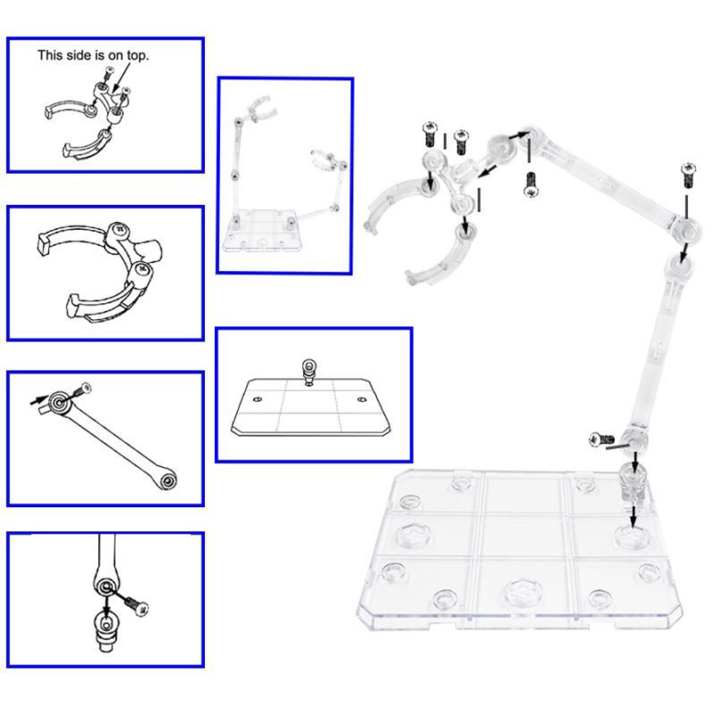 Hand-Made HG Model Robot Brack - Action Figure Stand ulasan dan harga