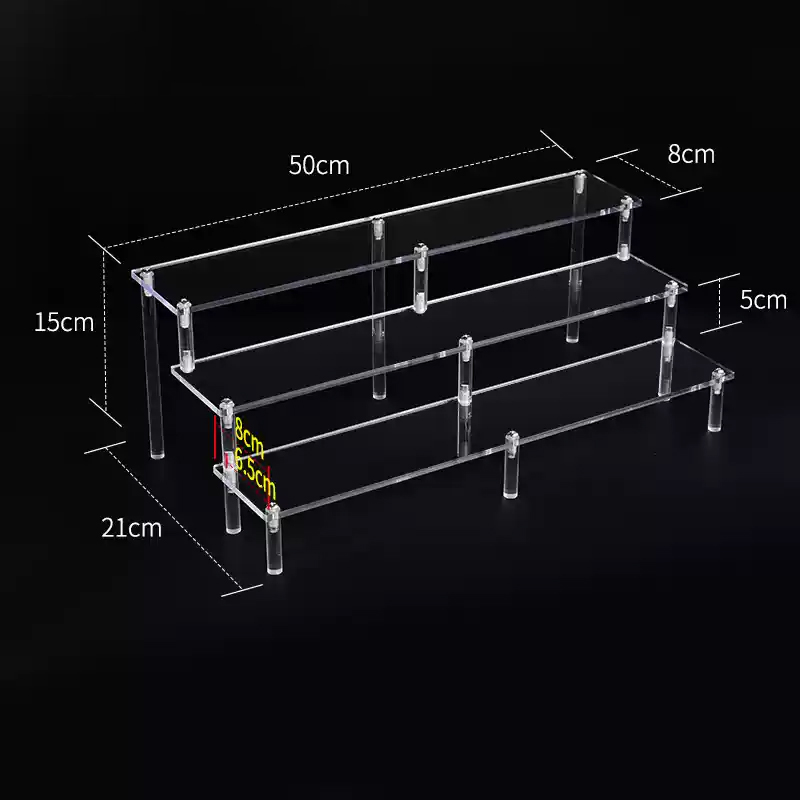 Acrylic Riser Display Shelf,3  - Pop Display Shelf ulasan dan harga